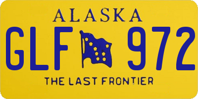 AK license plate GLF972