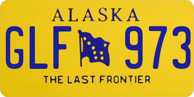 AK license plate GLF973