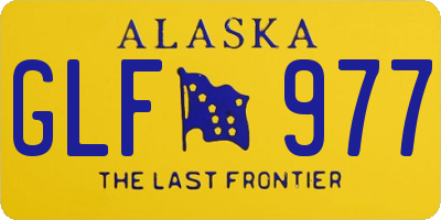 AK license plate GLF977