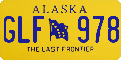 AK license plate GLF978