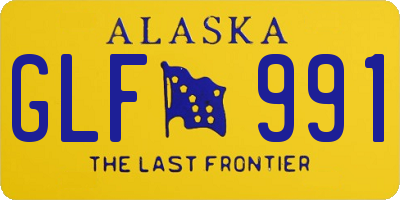 AK license plate GLF991