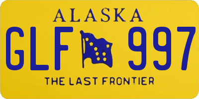 AK license plate GLF997