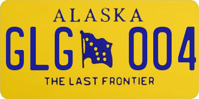AK license plate GLG004