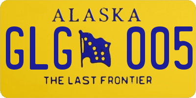 AK license plate GLG005