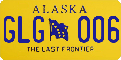 AK license plate GLG006