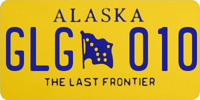 AK license plate GLG010