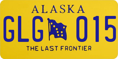 AK license plate GLG015