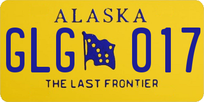 AK license plate GLG017