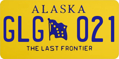 AK license plate GLG021