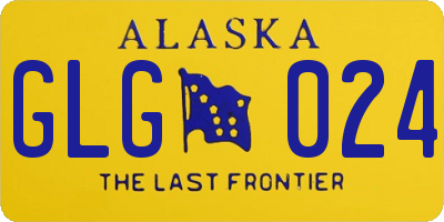 AK license plate GLG024