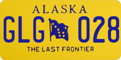 AK license plate GLG028