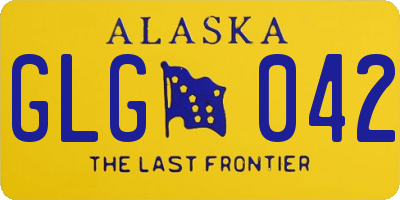 AK license plate GLG042