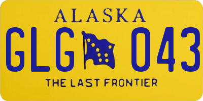 AK license plate GLG043