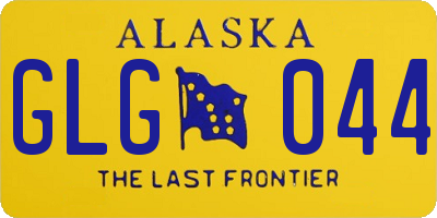 AK license plate GLG044