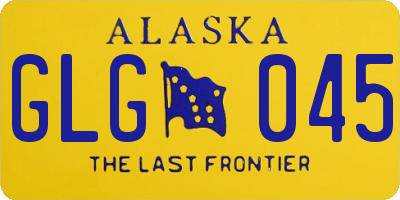 AK license plate GLG045