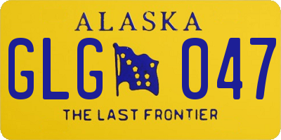 AK license plate GLG047