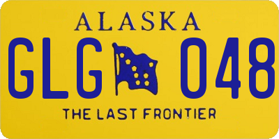 AK license plate GLG048