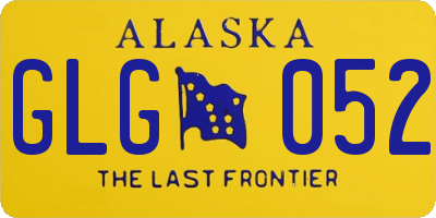 AK license plate GLG052