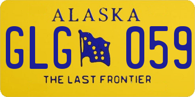 AK license plate GLG059
