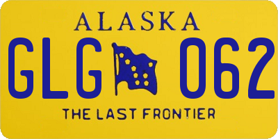 AK license plate GLG062