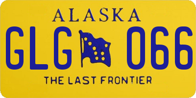 AK license plate GLG066