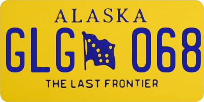 AK license plate GLG068