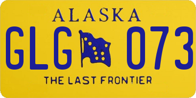 AK license plate GLG073
