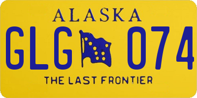AK license plate GLG074