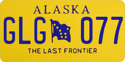 AK license plate GLG077