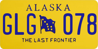 AK license plate GLG078