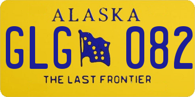 AK license plate GLG082