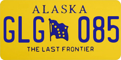 AK license plate GLG085