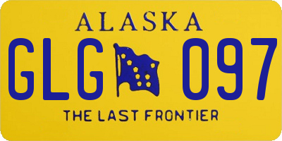 AK license plate GLG097