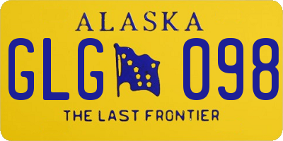 AK license plate GLG098
