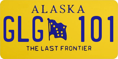 AK license plate GLG101