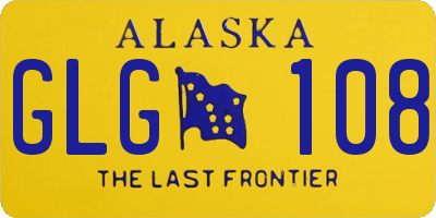 AK license plate GLG108
