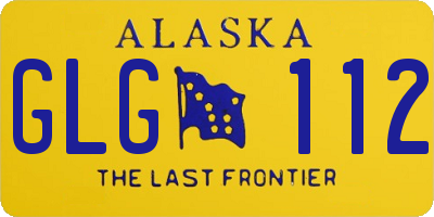AK license plate GLG112