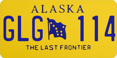 AK license plate GLG114