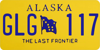 AK license plate GLG117