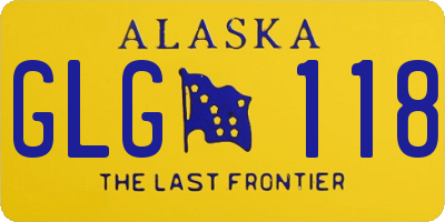 AK license plate GLG118