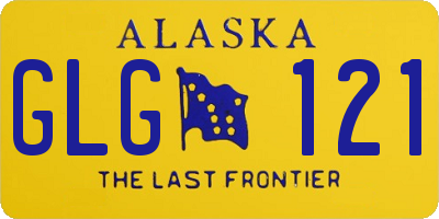 AK license plate GLG121
