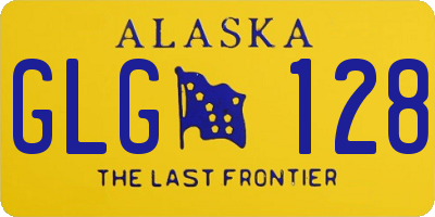 AK license plate GLG128
