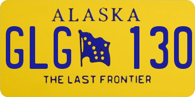 AK license plate GLG130
