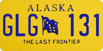 AK license plate GLG131