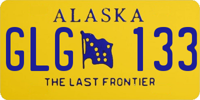 AK license plate GLG133