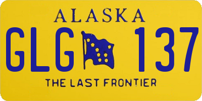 AK license plate GLG137