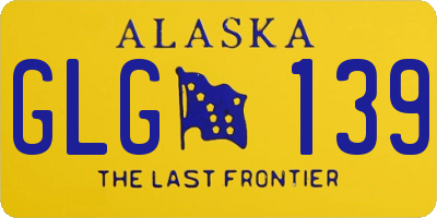 AK license plate GLG139