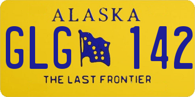 AK license plate GLG142