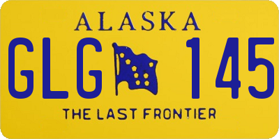 AK license plate GLG145