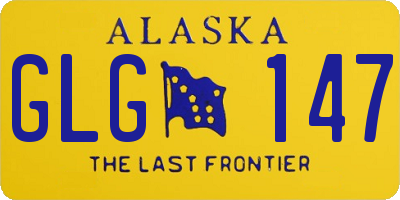 AK license plate GLG147